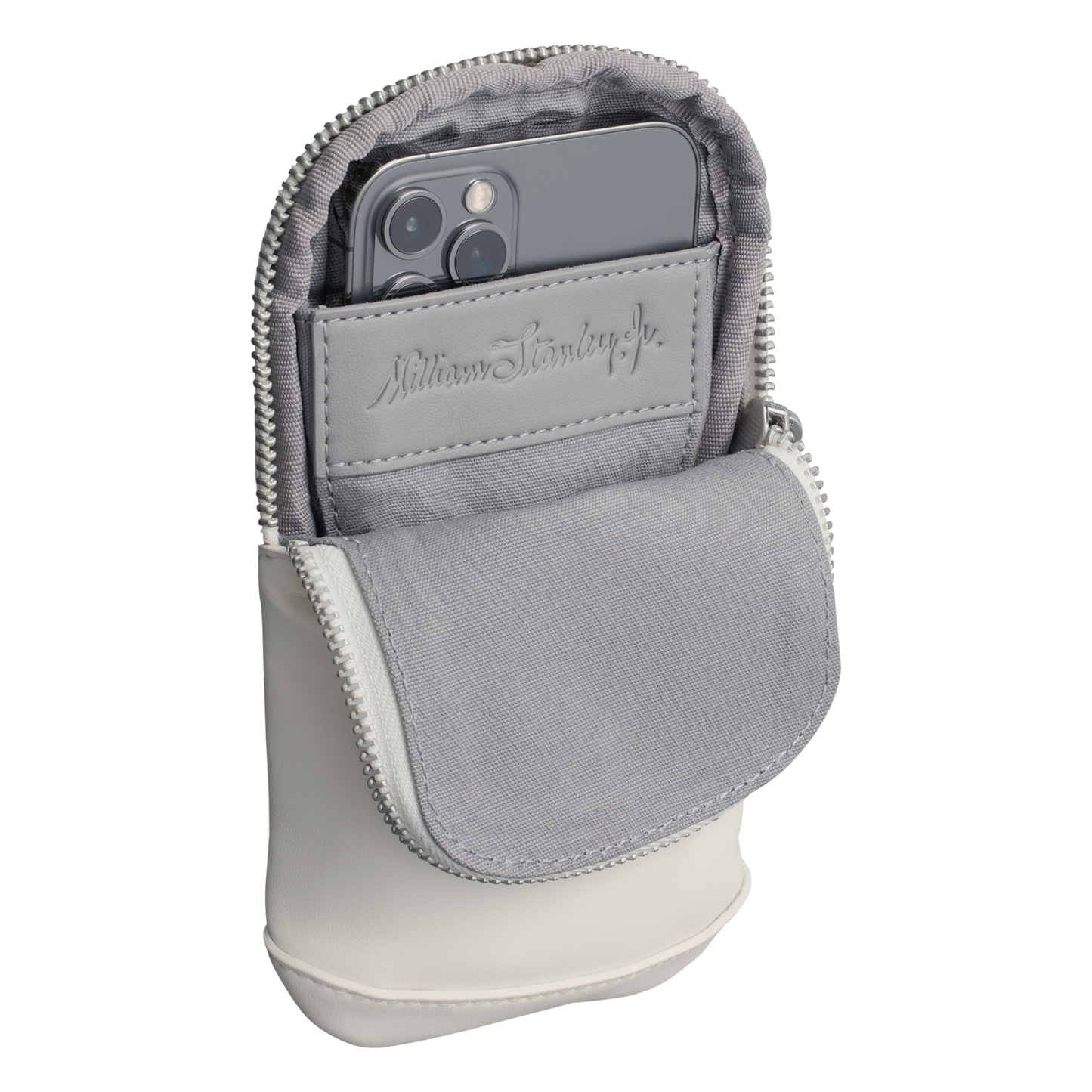 The Stanley Cross Bottle Midi Phone Keys Wallet Case In Cream White