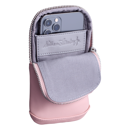 The Stanley Cross Bottle Midi Phone Keys Wallet Case In Rose Quartz Pink