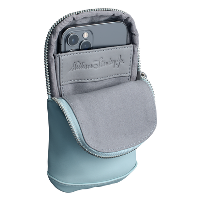 The Stanley Cross Bottle Midi Phone Keys Wallet Case In Seafoam Blue