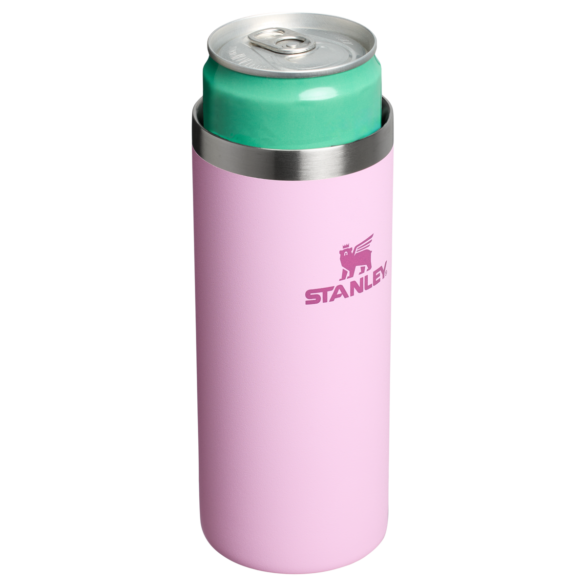 Stanley Everyday Slim Can Cooler Cup Koozie 10 OZ In Cherry Blossom Pink
