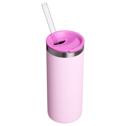 Stanley Everyday Slim Can Cooler Cup 10OZ In Cherry Blossom Pink