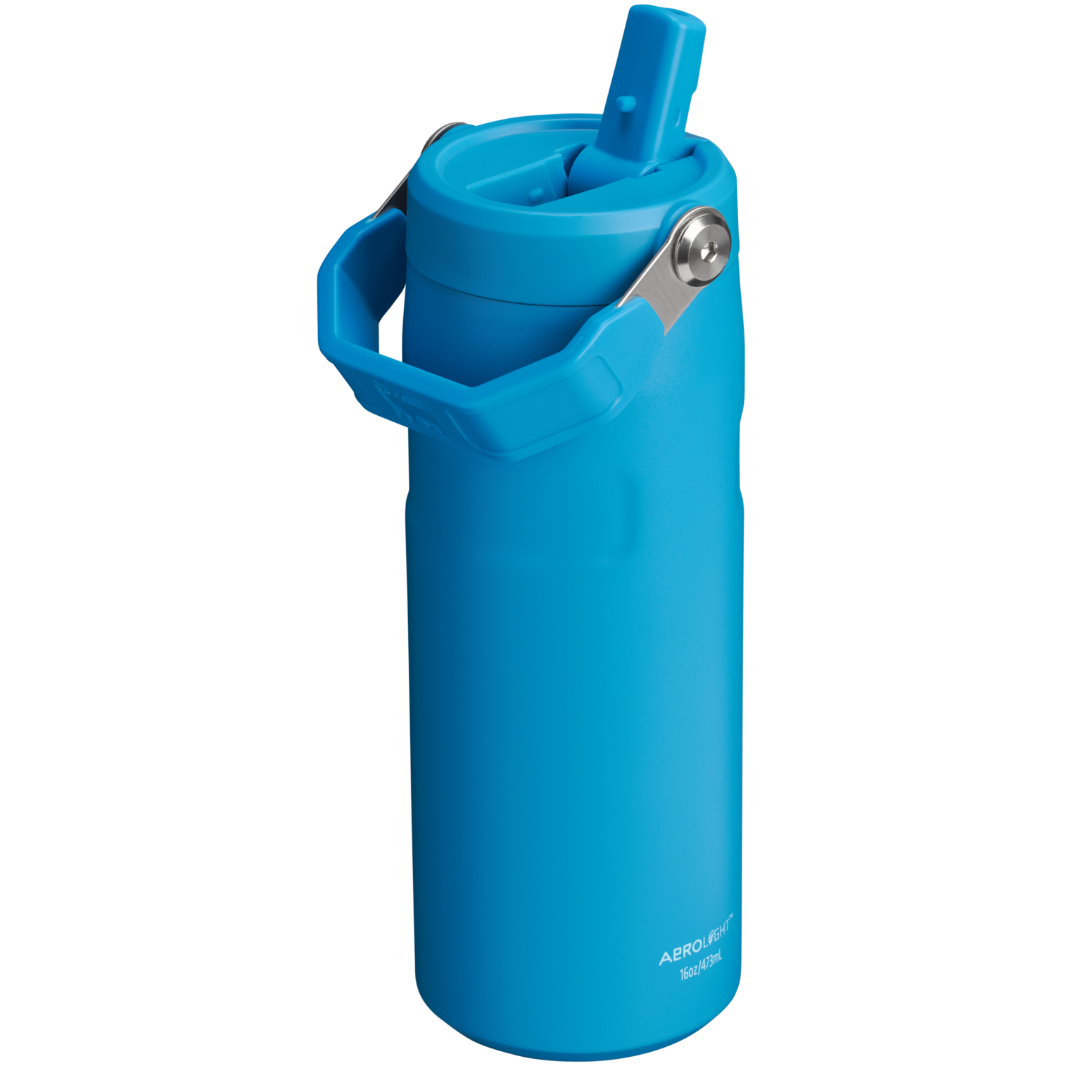 Stanley IceFlow Aerolight stainless steel water bottle in Azure with Flip Straw
