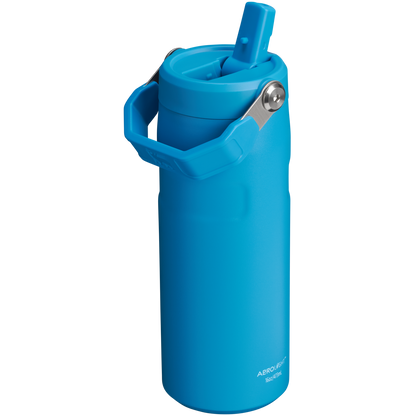 Stanley IceFlow Aerolight stainless steel water bottle in Azure with Flip Straw