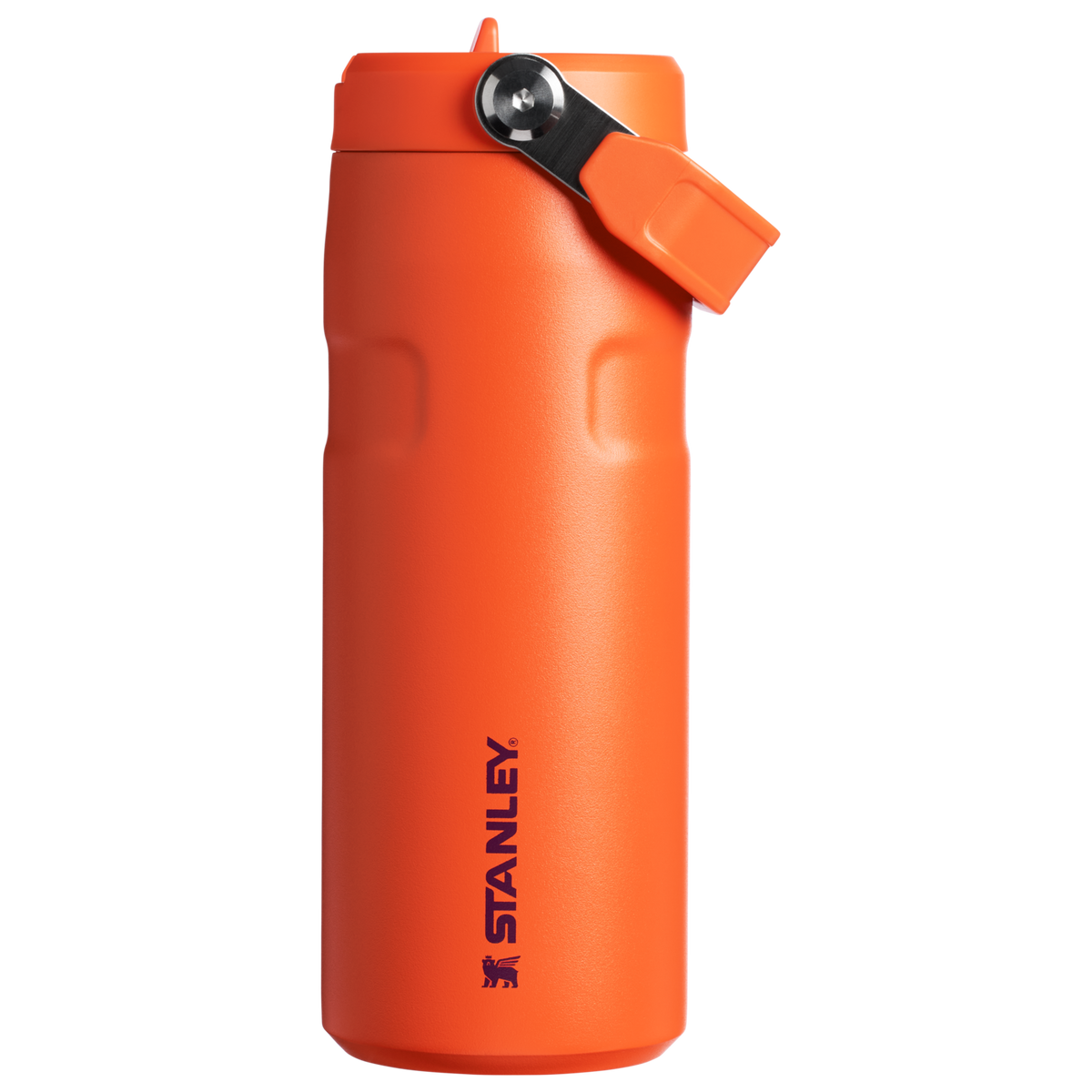 Stanley IceFlow Aerolight stainless steel water bottle in Tigerlily Plum with Flip Straw