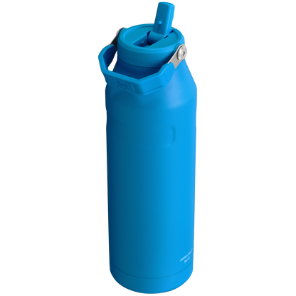 Stanley IceFlow Aerolight stainless steel water bottle in Azure with Flip Straw