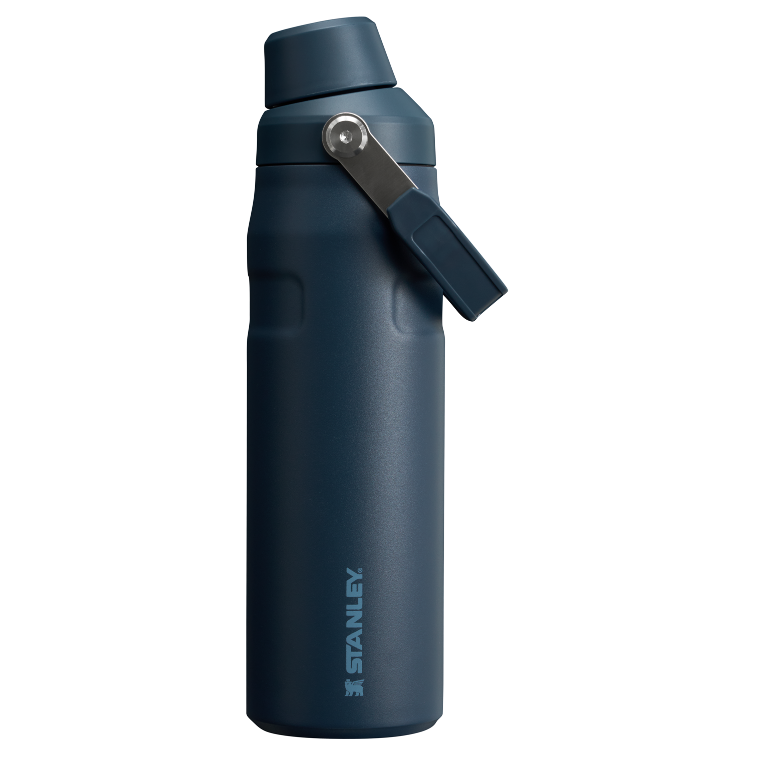 Stanley IceFlow Water Bottle with Fast Flow Lid 24 OZ In Navy Blue