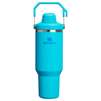 Stanley 40 OZ Ice Flow Fast Flow Insulated Tumbler In Splash Blue