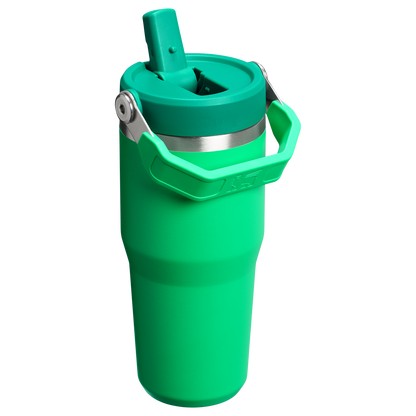 Stanley 14 OZ Ice Flow Flip Straw Insulated Tumbler In Meadow Green