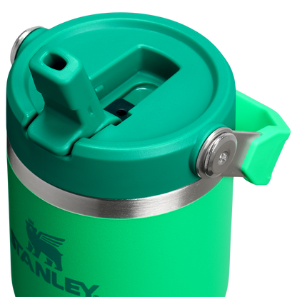 Stanley 14 OZ Ice Flow Flip Straw Insulated Tumbler In Meadow Green