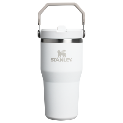 Stanley 20 OZ IceFlow Flip Straw Insulated Tumbler In Frost White