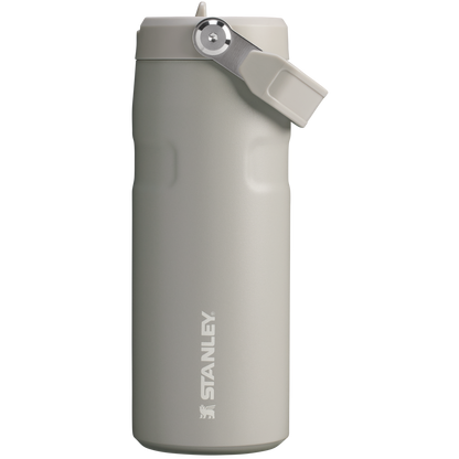 Stanley IceFlow Aerolight stainless steel water bottle in Ash with Flip Straw