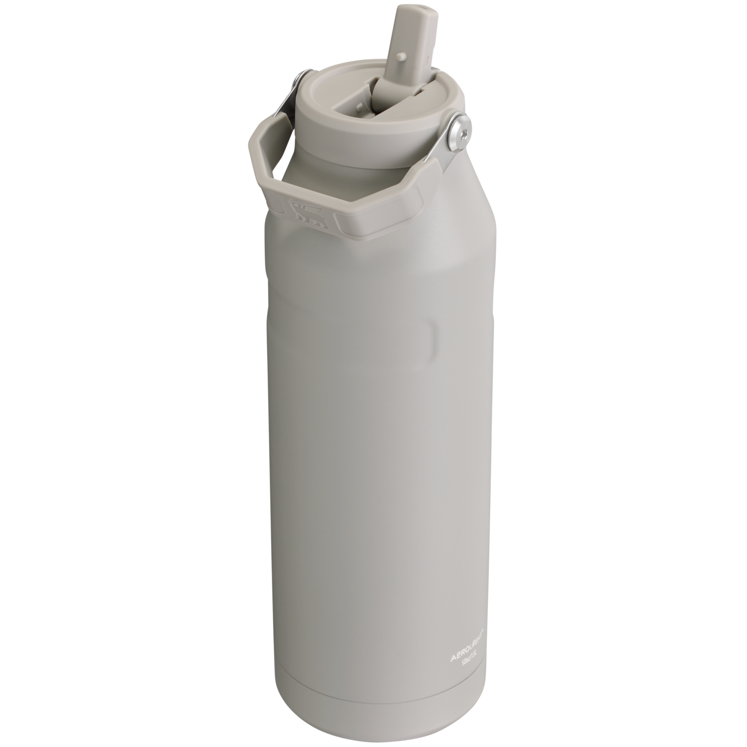 Stanley IceFlow Aerolight stainless steel water bottle in Ash with Flip Straw