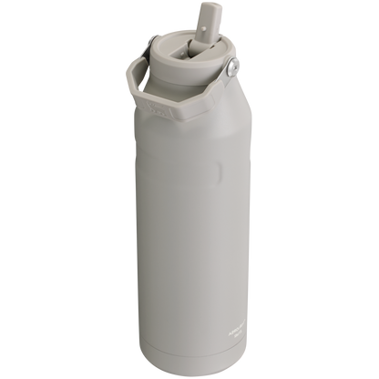 Stanley IceFlow Aerolight stainless steel water bottle in Ash with Flip Straw