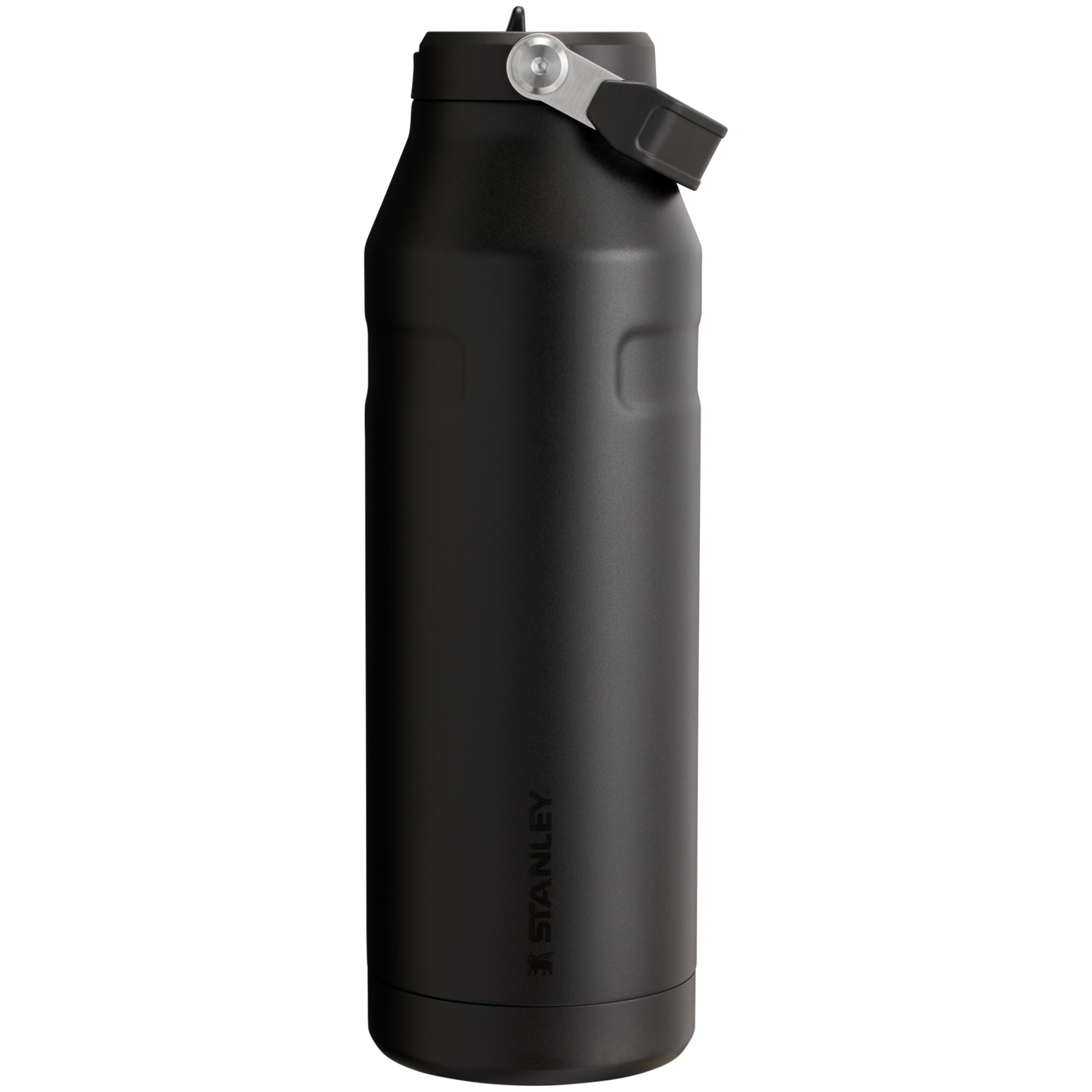 Stanley IceFlow Aerolight stainless steel water bottle in Black with Flip Straw