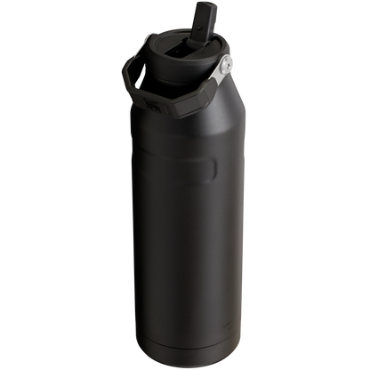 Stanley IceFlow Aerolight stainless steel water bottle in Black with Flip Straw