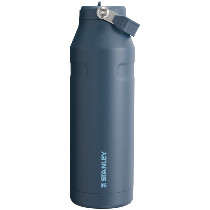 Stanley IceFlow Aerolight stainless steel water bottle in Navy with Flip Straw