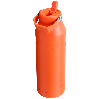 Stanley IceFlow Aerolight stainless steel water bottle in Tigerlily plum with Flip Straw