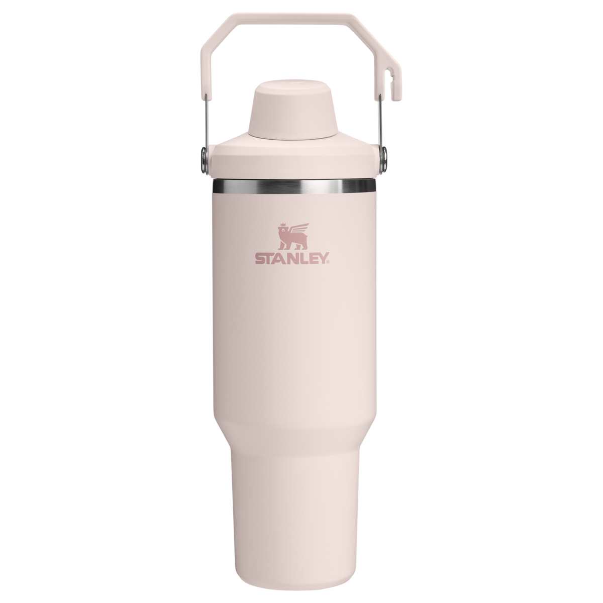 Stanley 40 OZ Ice Flow Fast Flow Insulated Tumbler In Rose Quartz Pink