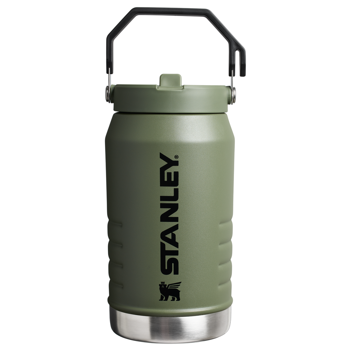 Stanley 64 OZ IceFlow Flip Straw Water Jug In Dried Pine Green
