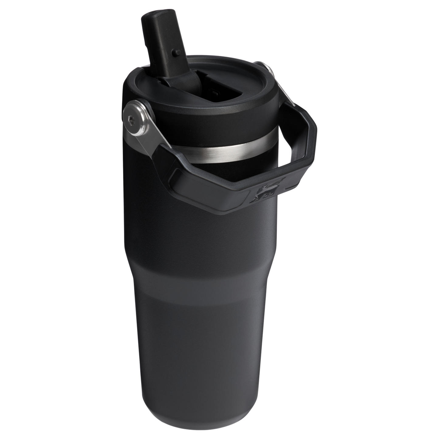 Stanley 14 OZ Ice Flow Flip Straw Insulated Tumbler In Black