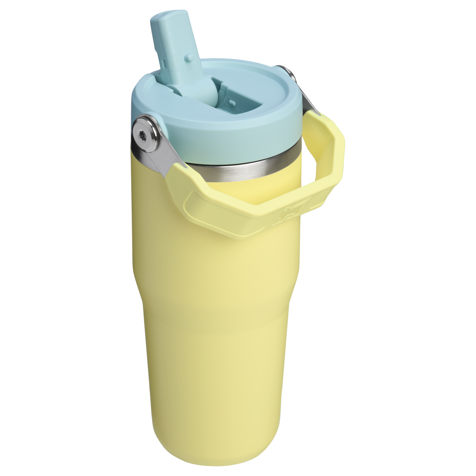 Stanley 14 OZ Ice Flow Flip Straw Insulated Tumbler In Pomelo Yellow