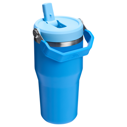 Stanley 20 OZ IceFlow Flip Straw Insulated Tumbler In Azure Blue
