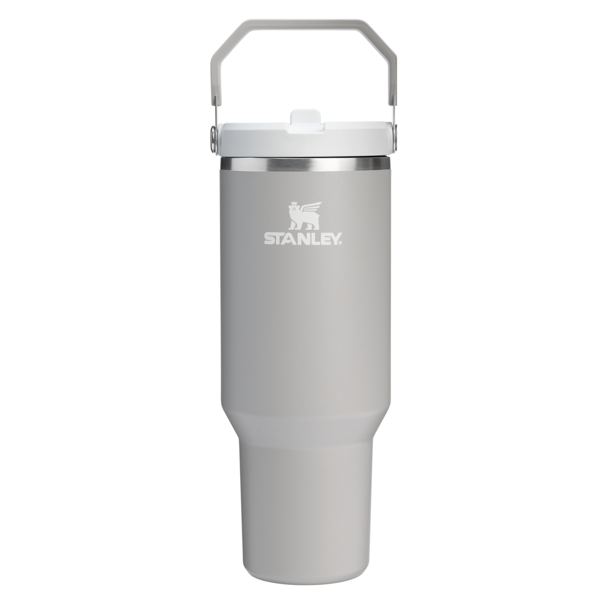 Stanley 40 OZ Ice Flow Flip Straw Insulated Tumbler In Ash Grey