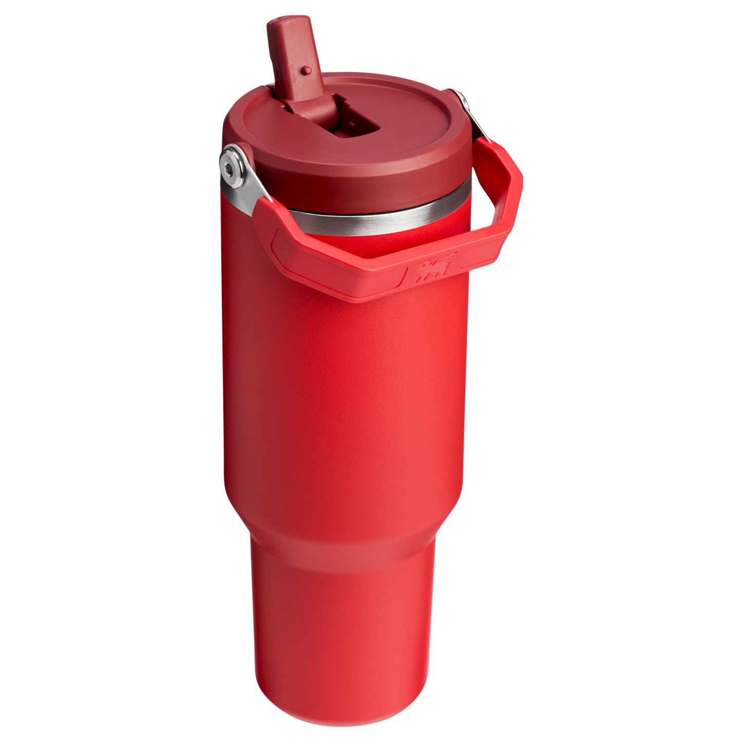 Stanley 40 OZ Ice Flow Flip Straw Insulated Tumbler In Chili Red