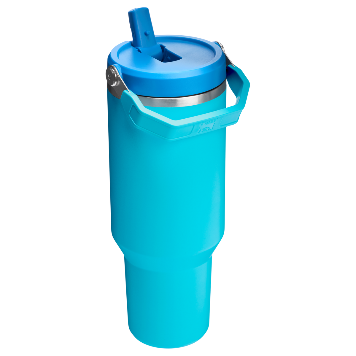 Stanley 40 OZ Ice Flow Flip Straw Insulated Tumbler In Azure Blue