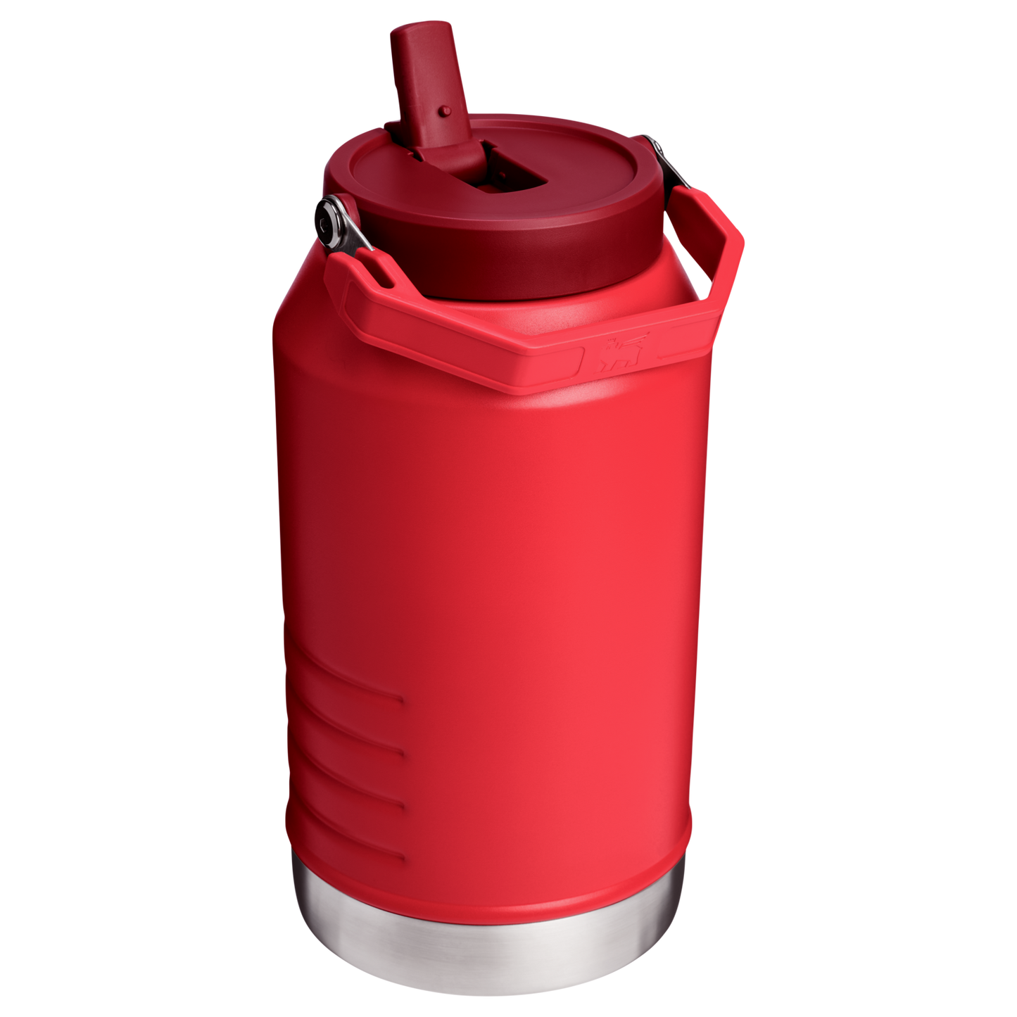 Stanley 96 OZ Stainless Steel IceFlow Slip Straw Water Jug In Chili Red