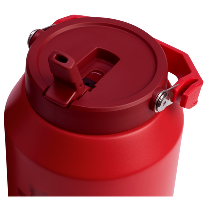 Stanley 96 OZ Stainless Steel IceFlow Slip Straw Water Jug In Chili Red
