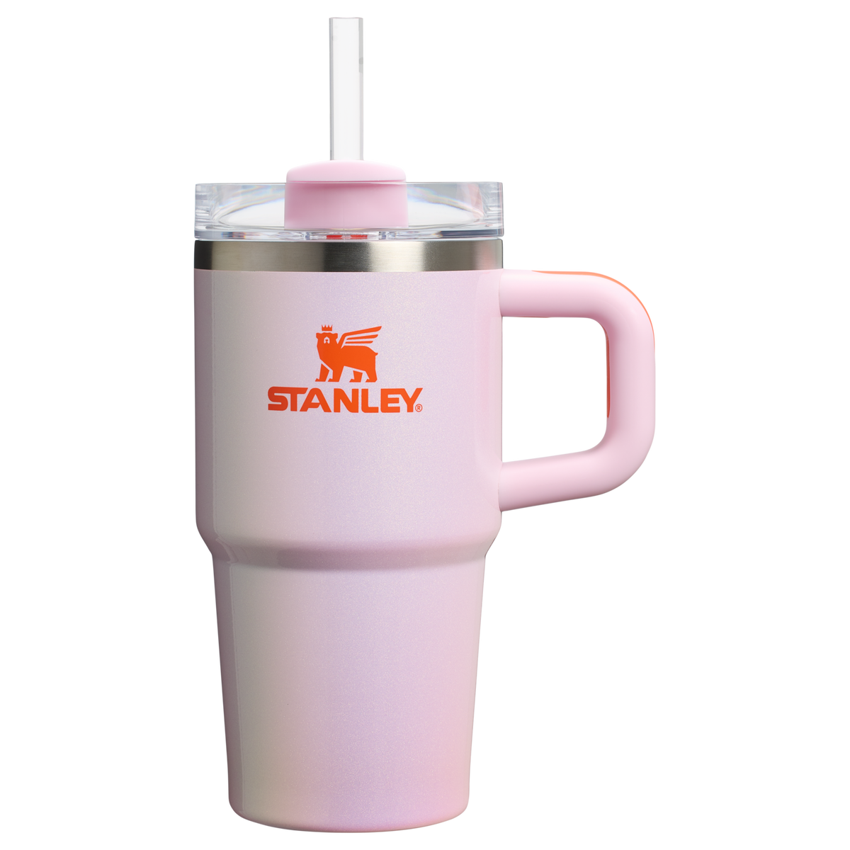 Stanley 20 OZ New Frequency Quencher Insulated Tumbler Cup In Rose Petal Shimmer Pink