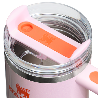 Stanley 20 OZ New Frequency Quencher Insulated Tumbler Cup In Rose Petal Shimmer Pink