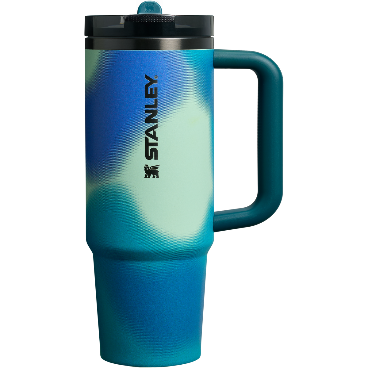 Stanley 30 OZ New Frequency ProTour Flip Straw Insulated Tumbler Cup In Coastal Teal Motion