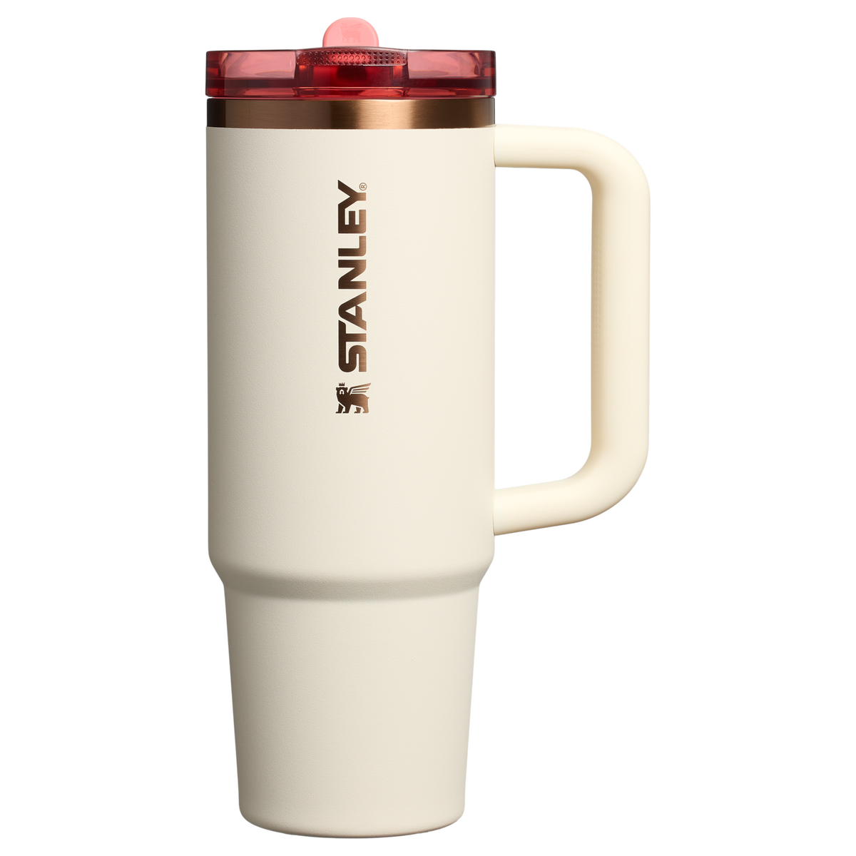 Stanley 30 OZ Quencher Flip Straw ProTour Stainless Steel Tumbler In Cream Rose Gold From The Oasis Collection