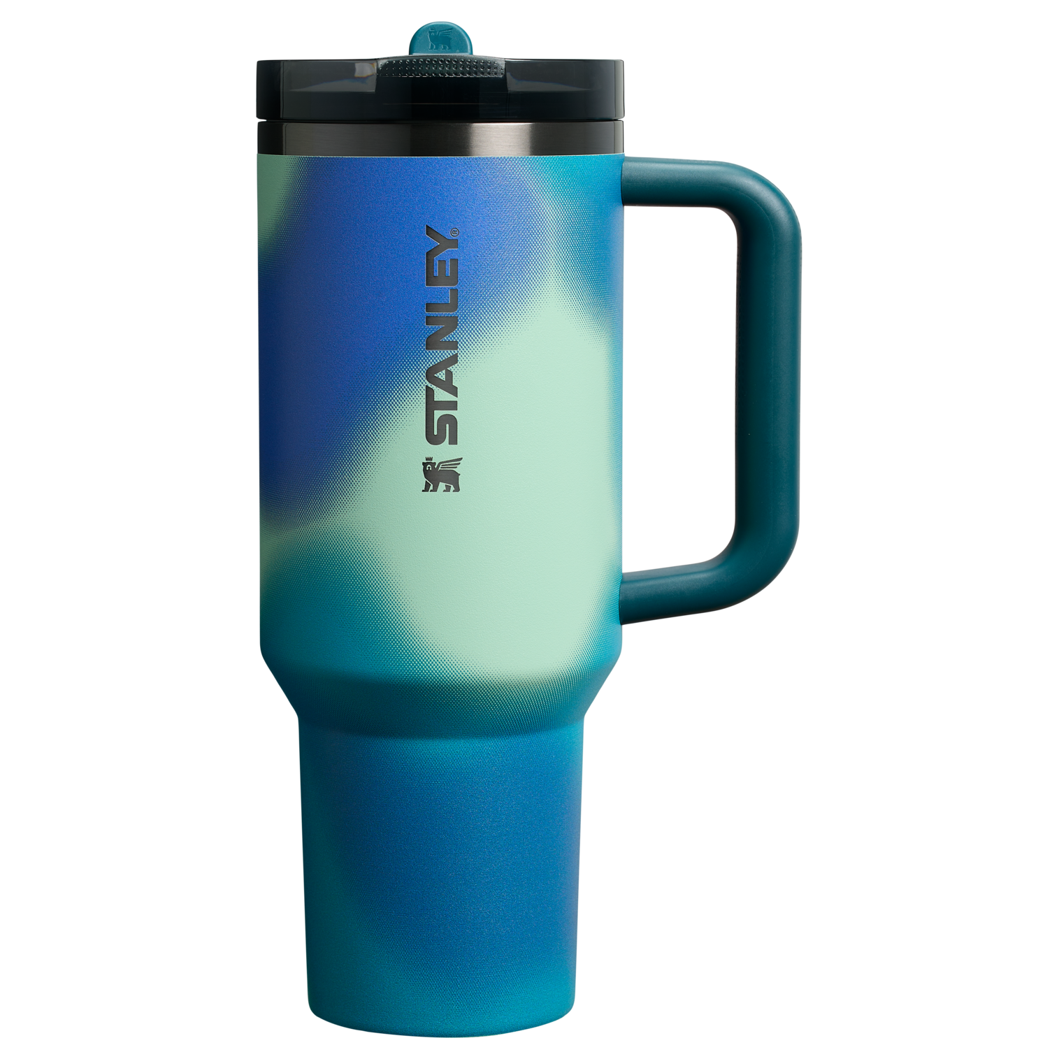 Stanley 30 OZ New Frequency ProTour Flip Straw Insulated Tumbler Cup In Coastal Teal Motion