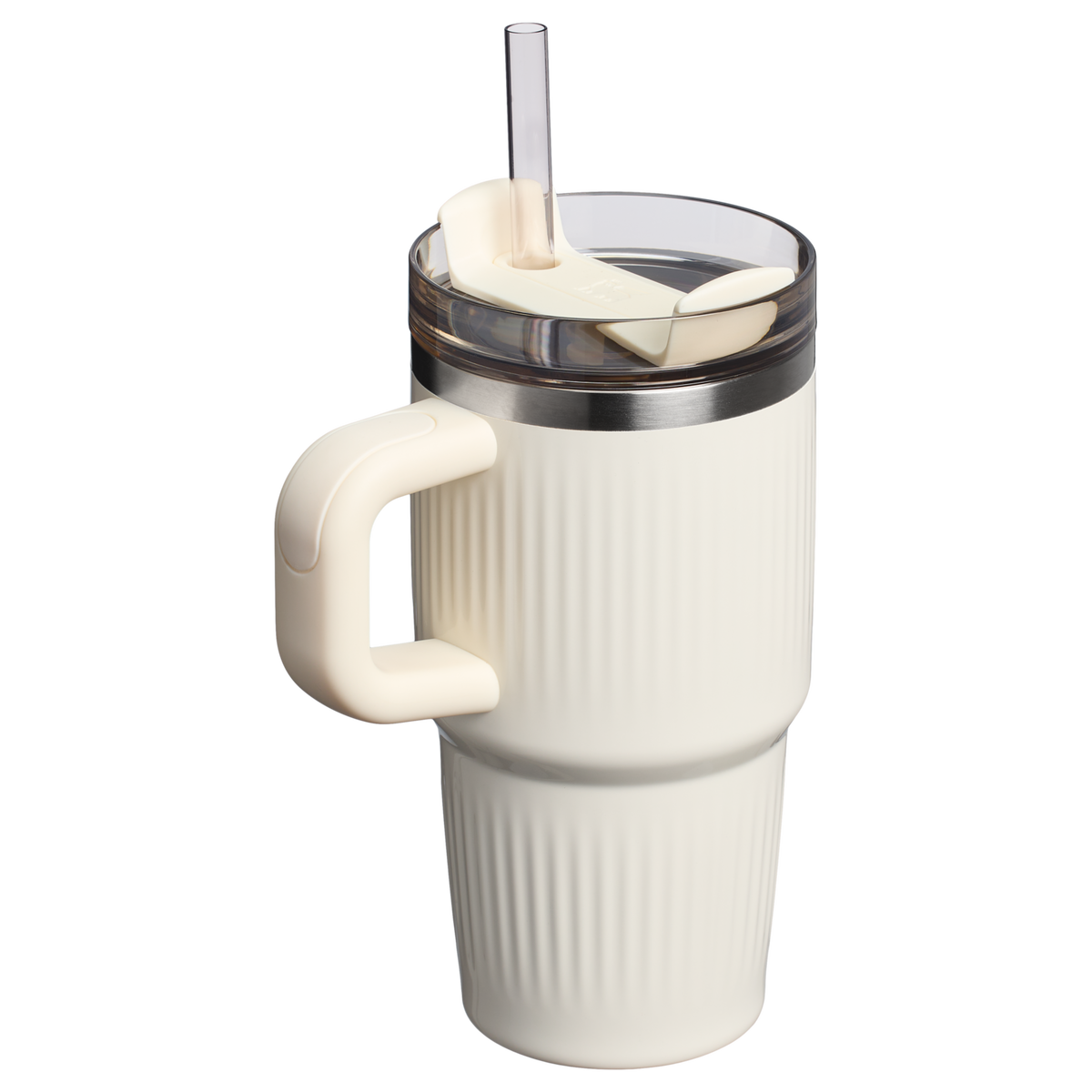 Stanley 20 OZ Quencher Fluted Insulate Tumbler In Cream White