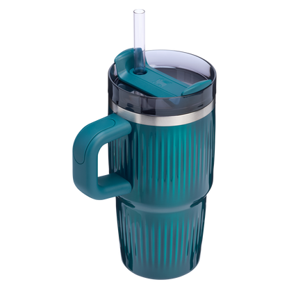 Stanley 20 OZ Quencher Fluted Insulate Tumbler In Marina Blue