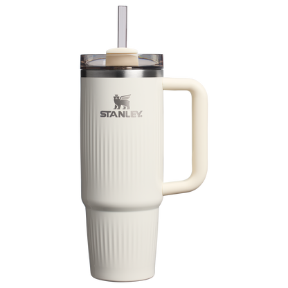Stanley 30 OZ Quencher Fluted Insulate Tumbler In Cream White