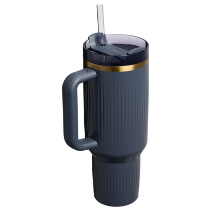 Stanley 40 OZ Quencher Fluted Insulate Tumbler In Twilight Blue