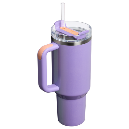 Stanley 40 OZ New Frequency Quencher Insulated Tumbler Cup In Periwinkle Shimmer Purple