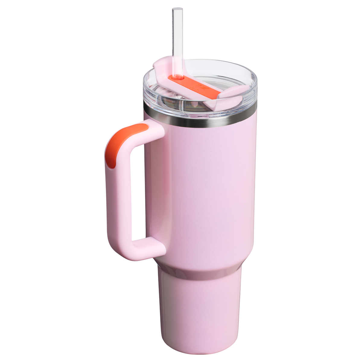 Stanley 40 OZ New Frequency Quencher Insulated Tumbler Cup In Rose Petal Shimmer Pink