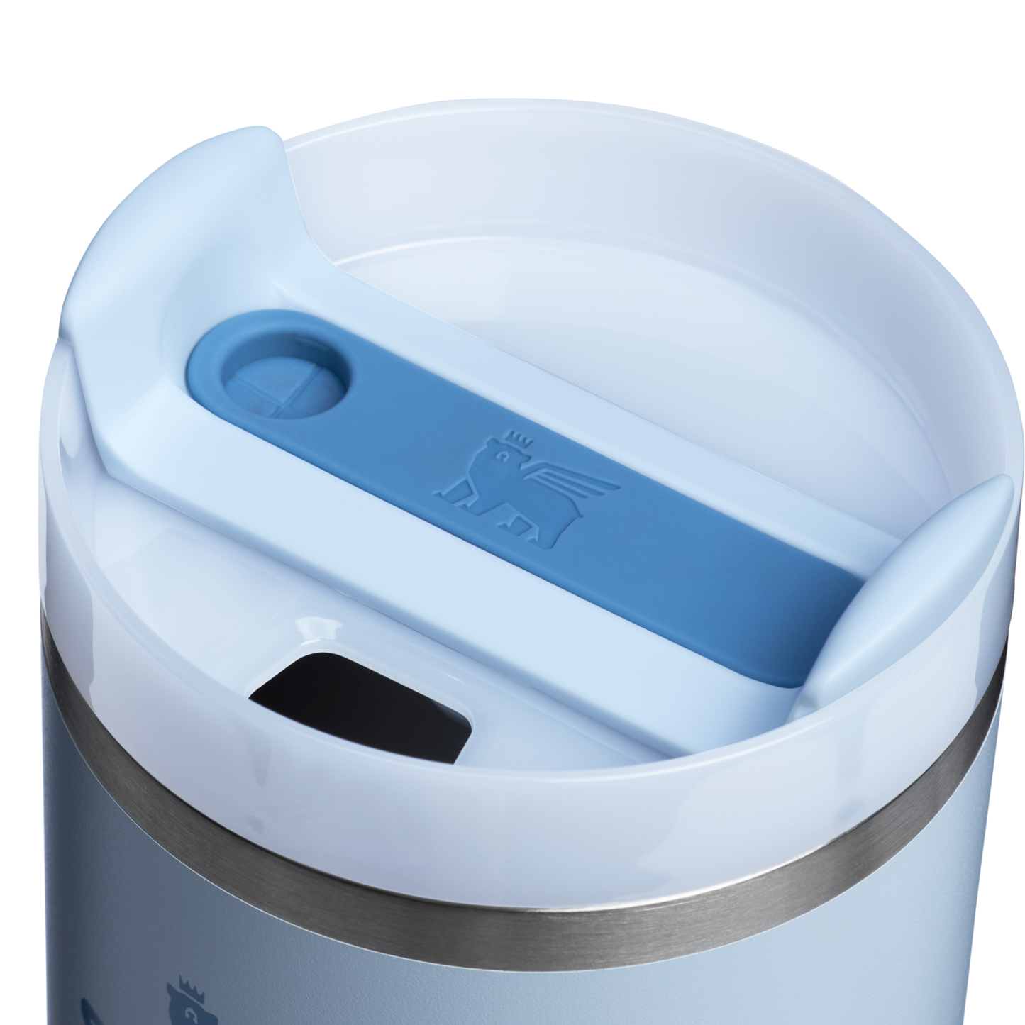 Stanley 20 OZ Quencher Insulated Tumbler With Straw In Glacier Blue