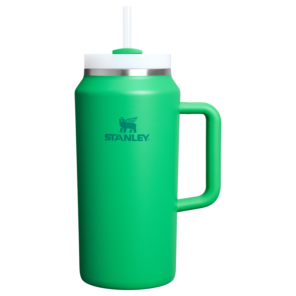 Stanley 64 OZ Stainless Steel Tumbler With Straw In Meadow Green