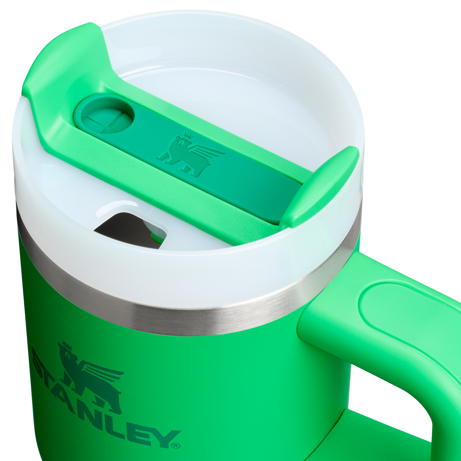 Stanley Quencher H2.O FlowState Tumbler Cup 14OZ In Meadow Green