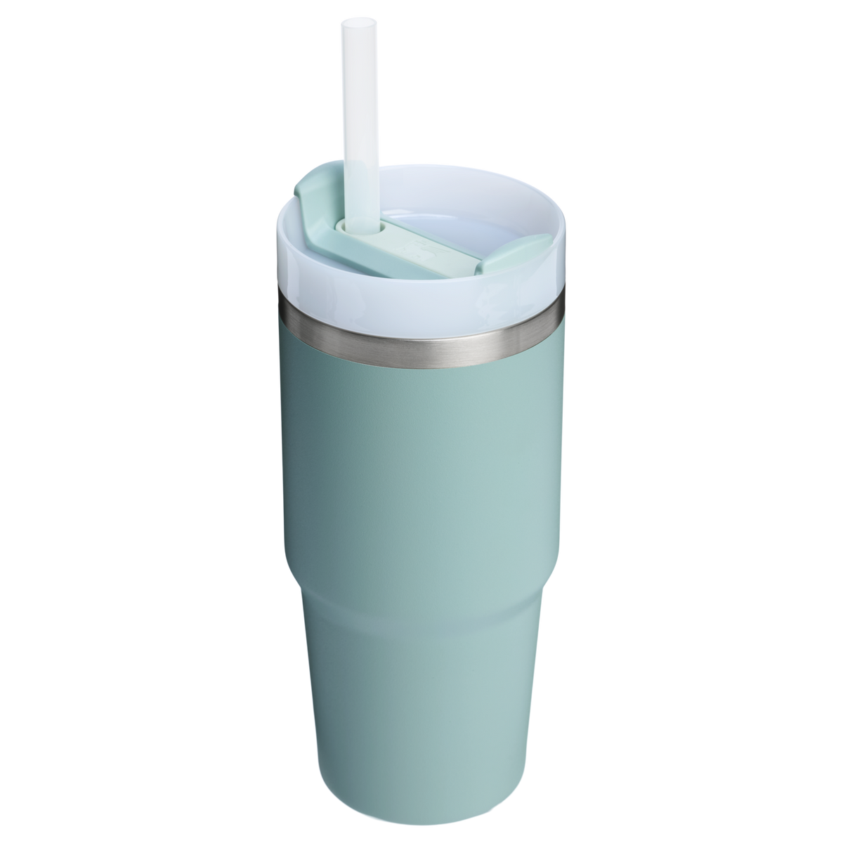 Stanley 20 OZ Quencher Insulated Tumbler With Straw In Seafoam Green