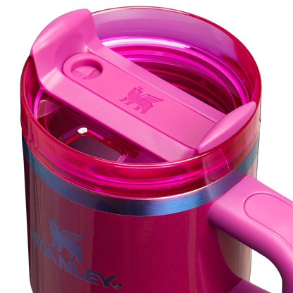 Stanley Valentine's Day 20 OZ Quencher Insulated Tumbler Cup With Straw & Handle In Berry Truffle Pink