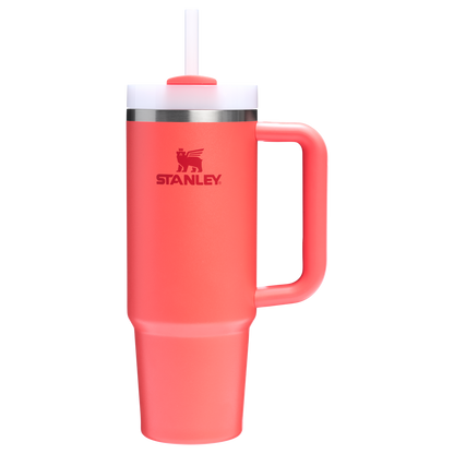 Stanley 30 oz Quencher FlowState Tumbler In Hot Coral Red