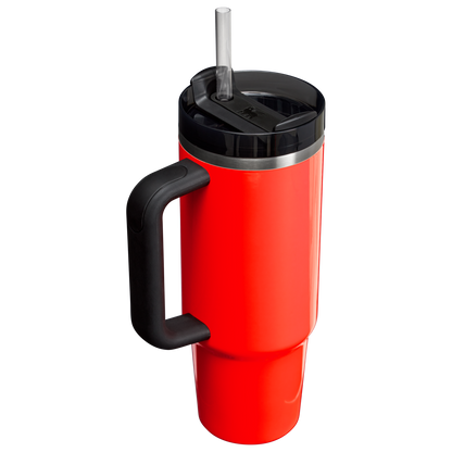 Stanley Quencher H2.O FlowState Tumbler Cup 30 OZ In Neon Orange