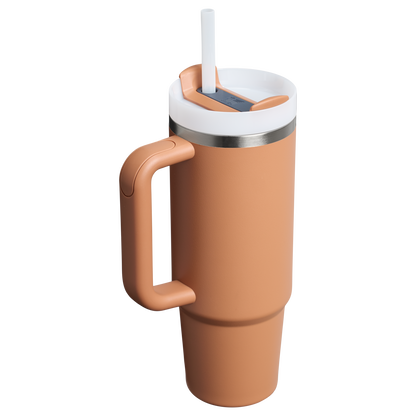 Stanley Quencher H2.O FlowState Tumbler Cup 30 OZ In Toast Tan